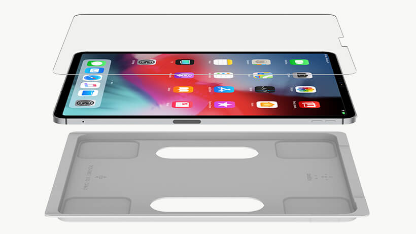放在簡易對齊托架中的 iPad 12.9